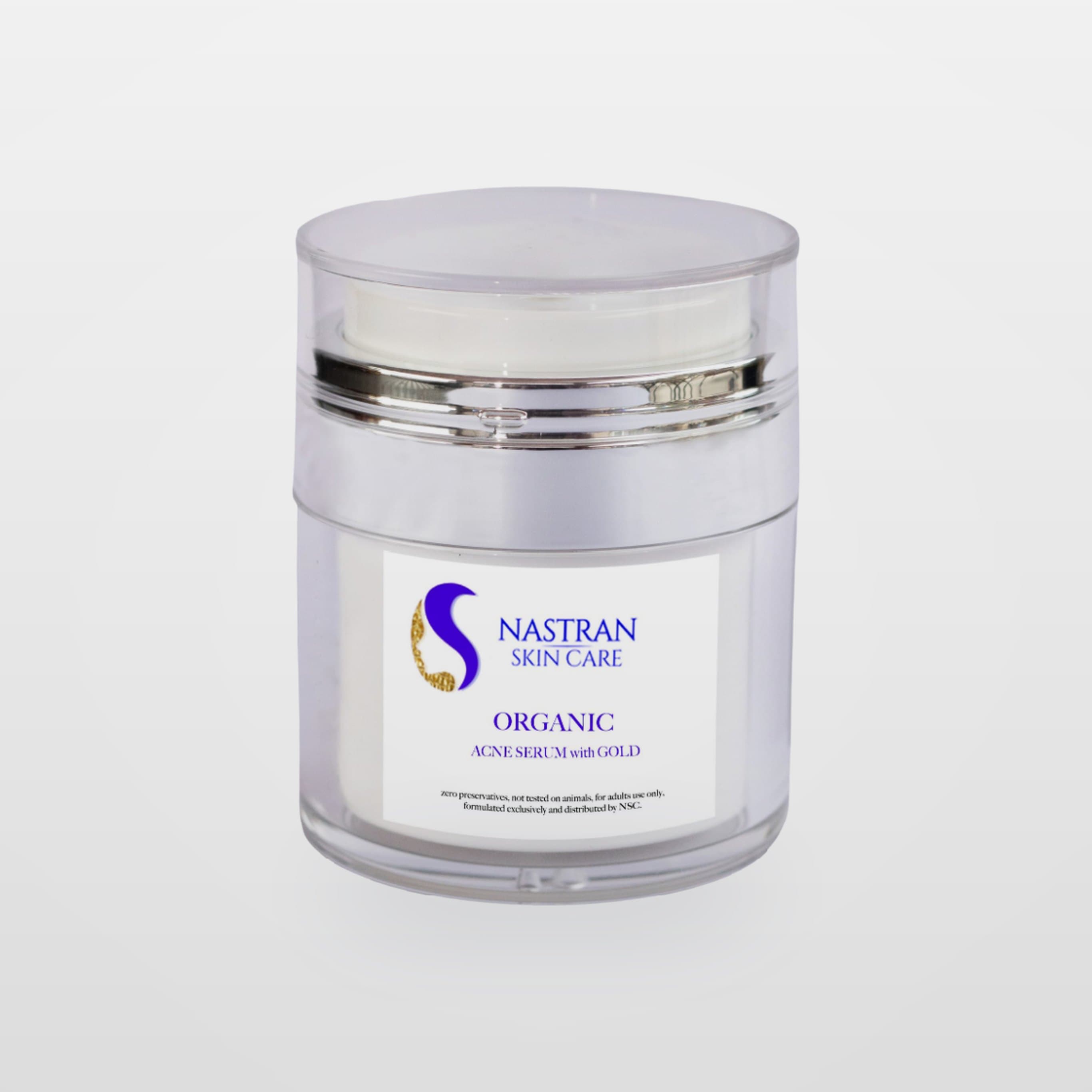 Organic Acne Serum with gold